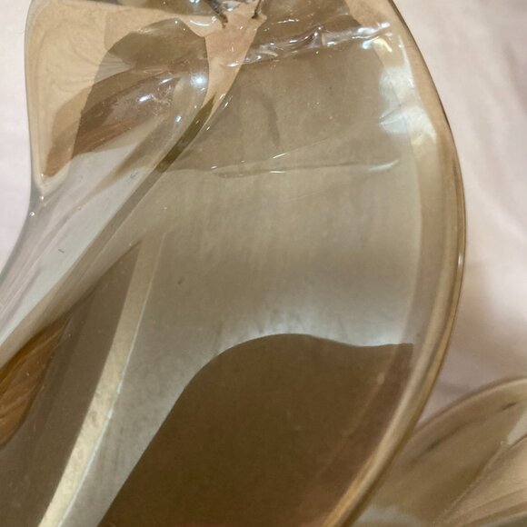 Murano Crystal Candle Holder Long Stem Made In Italy - Picture 6 of 6